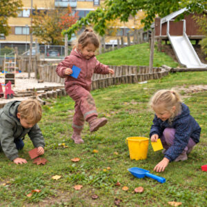 På farvejagt - hop, kravl, løb (de yngste)